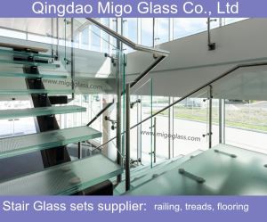 Αντιολισθητικές γυάλινες σκάλες