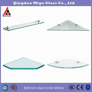 Γωνιακά ράφια μπάνιου από γυαλί